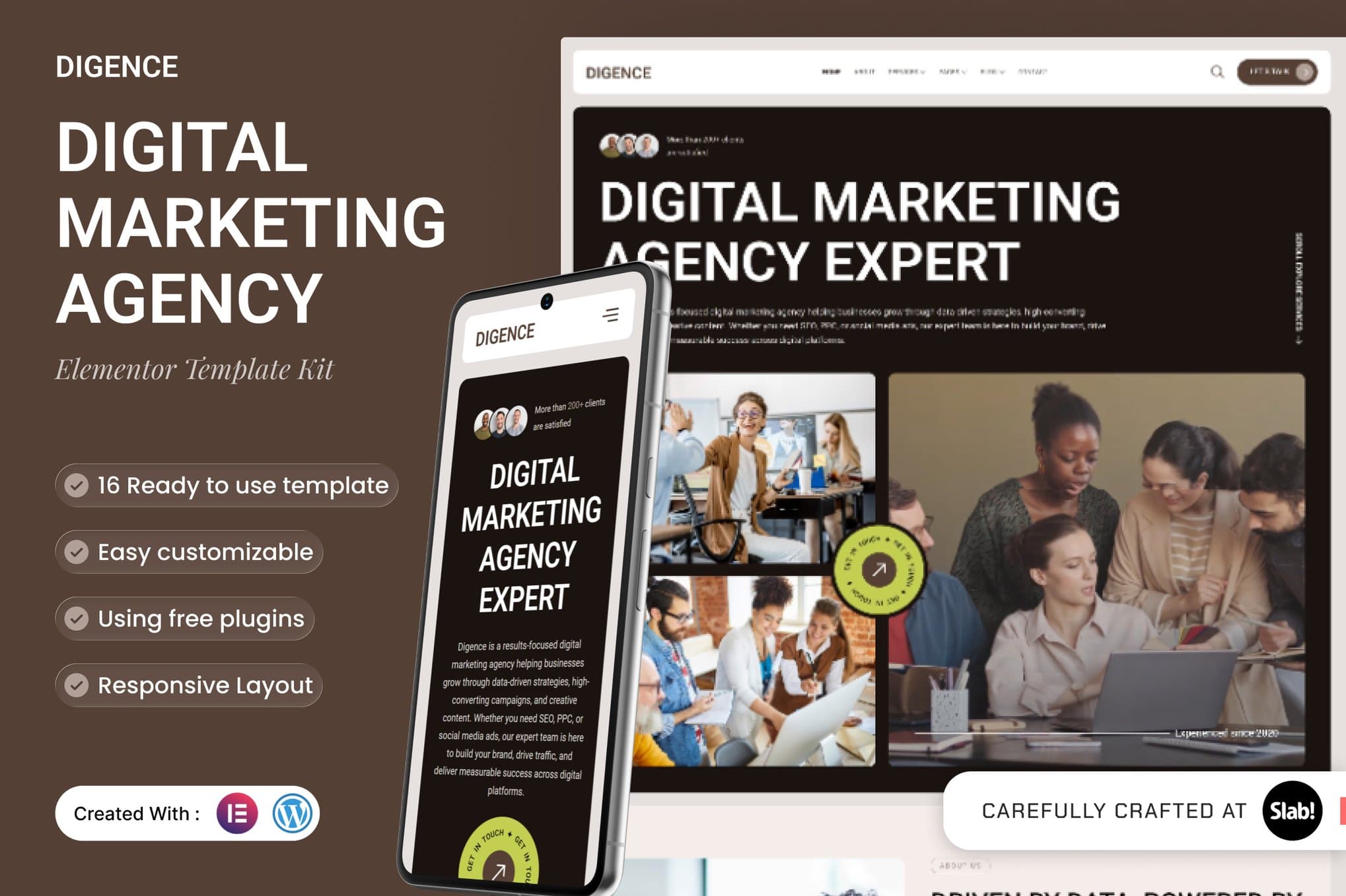 Digence - Digital Marketing Agency Elementor Template