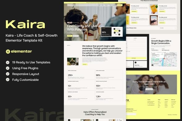 Kaira - Life Coach & Self-Growth Elementor Template