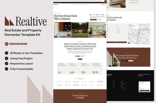 Realtive - Real Estate & Property Elementor Template