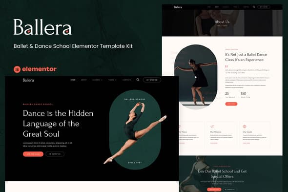 Ballera - Ballet & Dance School Elementor Template