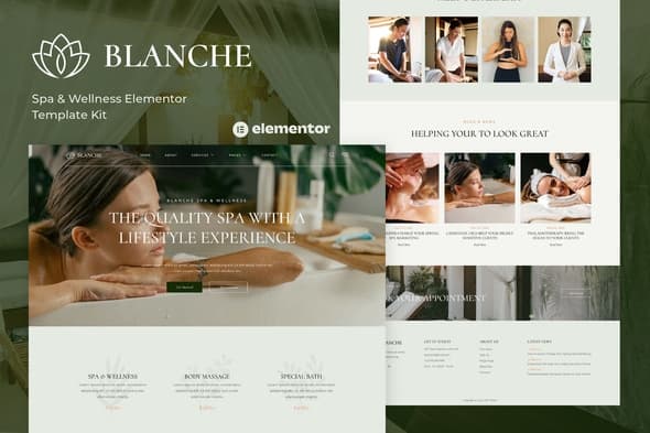 Blanche - Spa & Wellness Elementor Template