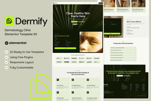 Dermify - Dermatology Clinic Elementor Template