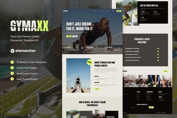 Gymaxx - Gym & Fitness Center Elementor Template