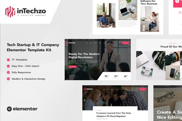 inTechzo - Startup & IT Company Elementor Template