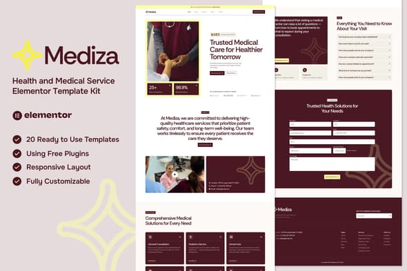 Mediza - Medical & Healthcare Elementor Template
