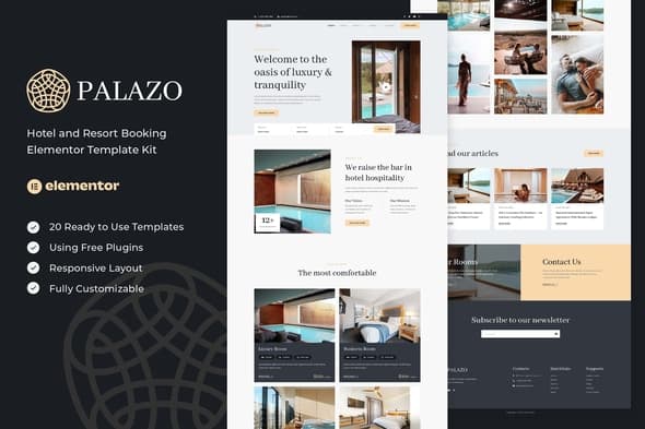 Palazo - Hotel and Resort Booking Elementor Template
