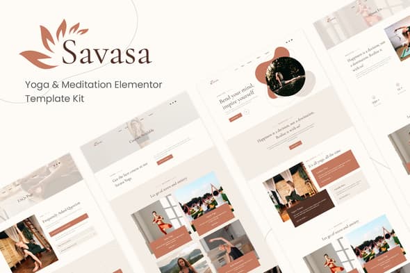 Savasa - Yoga & Meditation Elementor Template