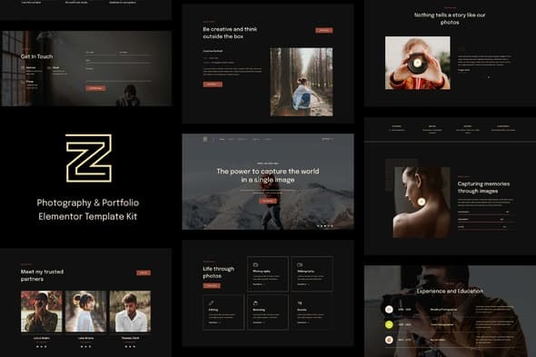 Zenin - Photography & Portfolio Elementor Template