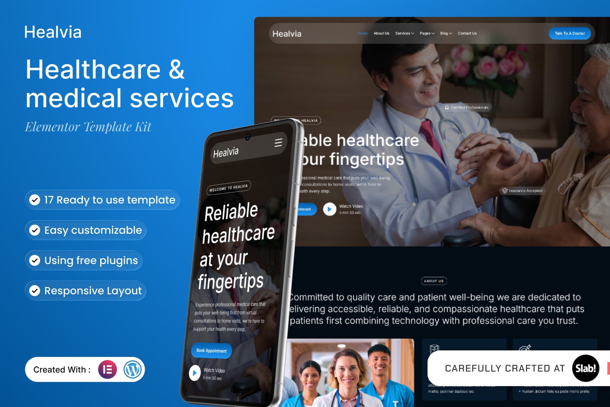 Healvia - Healthcare & Medical Services Elementor Template