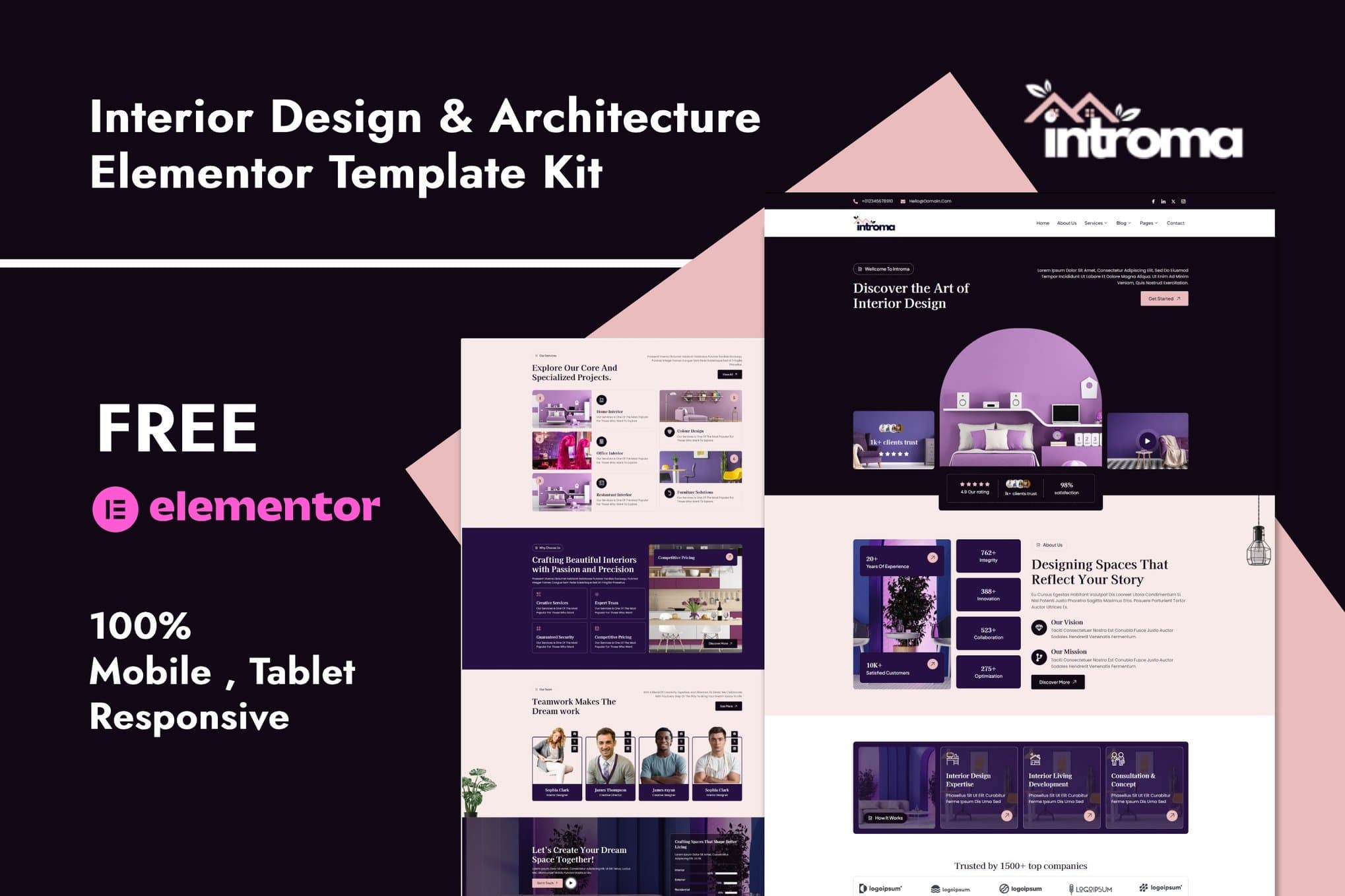 Introma - Interior Design & Architecture Elementor Template