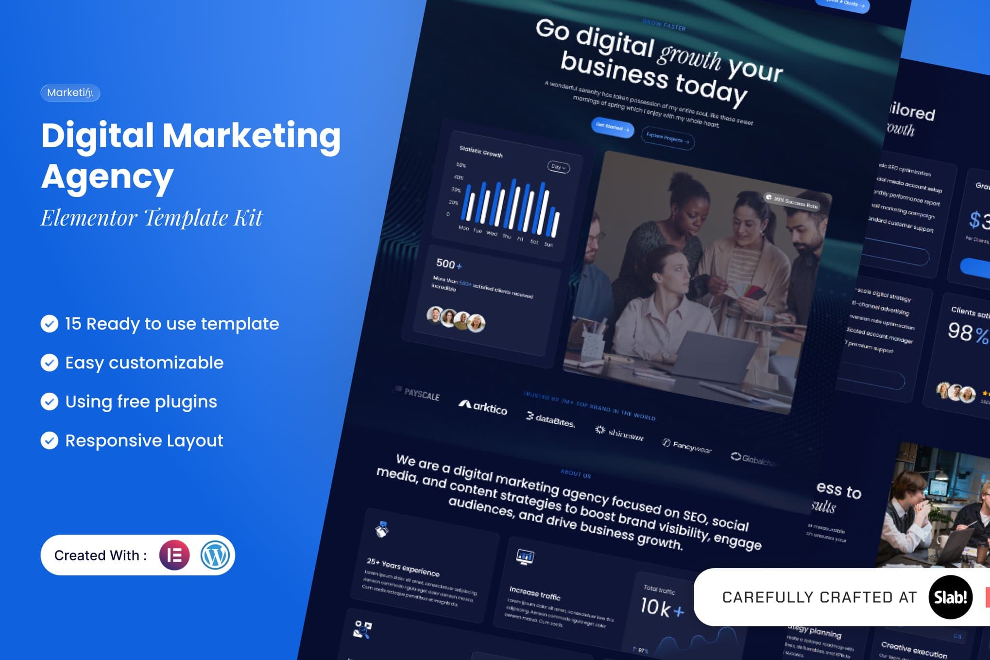 Marketify - Digital Marketing Agency Elementor Template