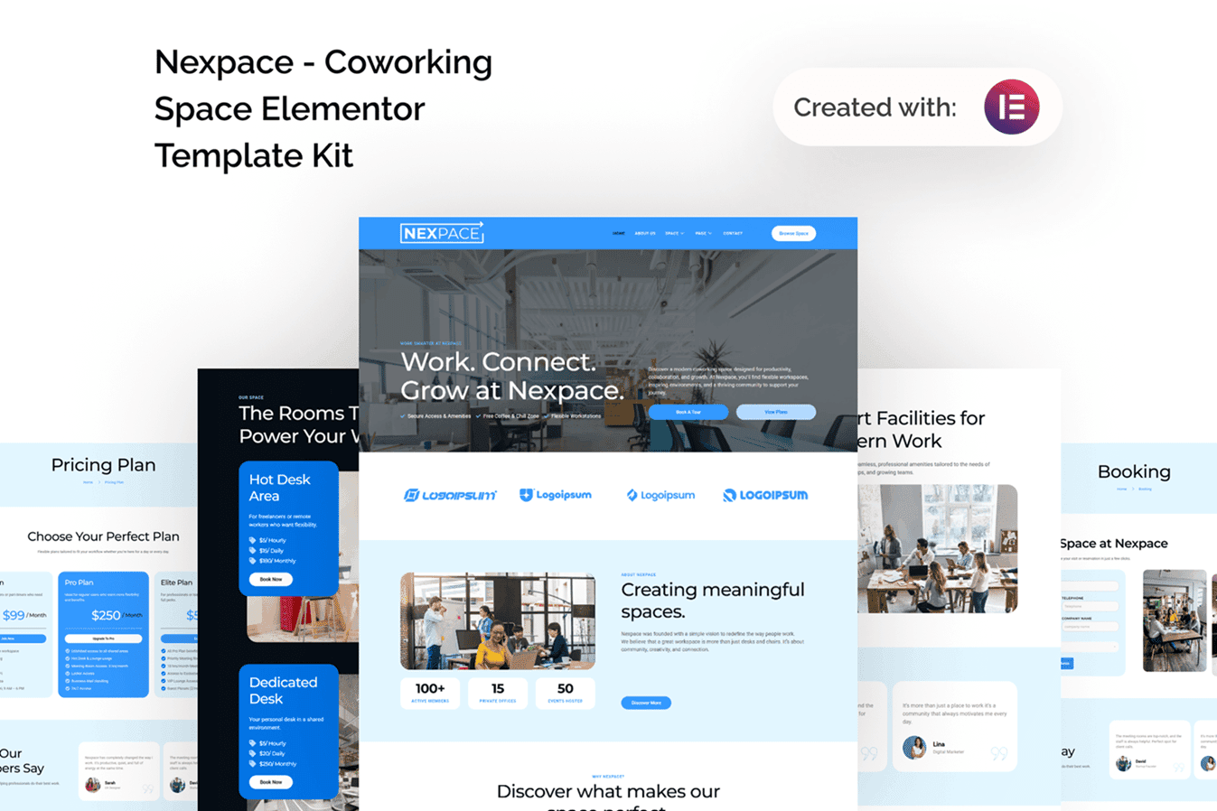 Nexpace - Coworking Space Elementor Template
