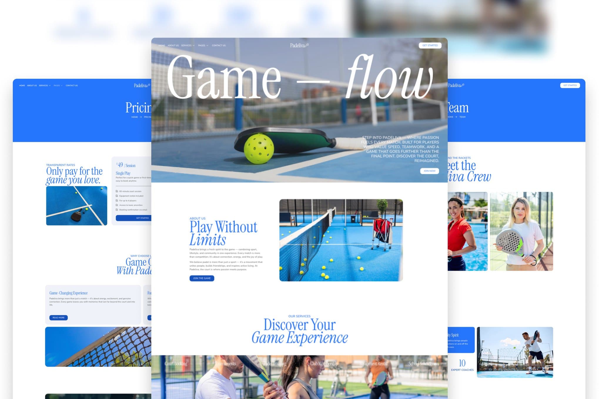 Padeliva - Modern Sporty Padel & Tennis Elementor Template