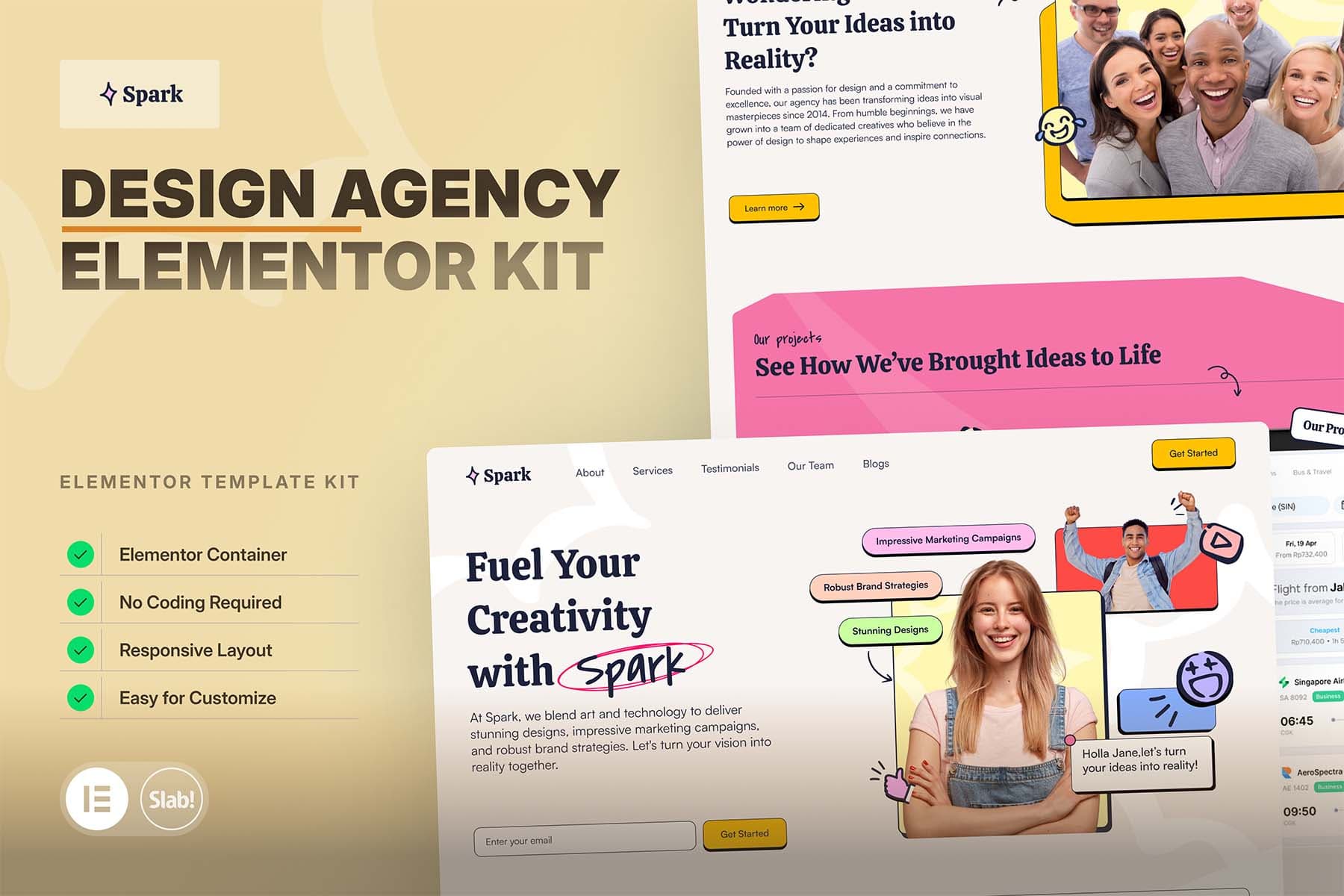 Spark - Design Agency Elementor Pro Elementor Template