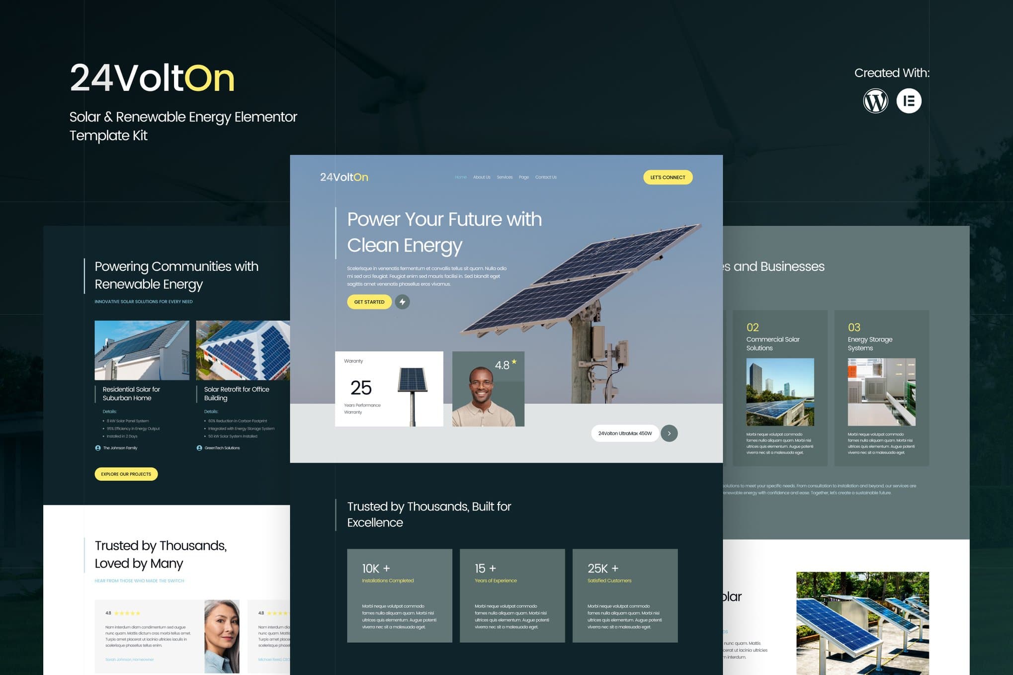 24Volton - Solar & Renewable Energy Elementor Template
