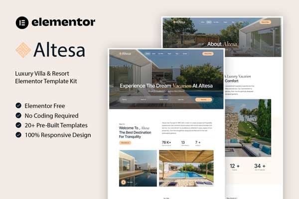 Altesa - Villa & Resort Elementor Template