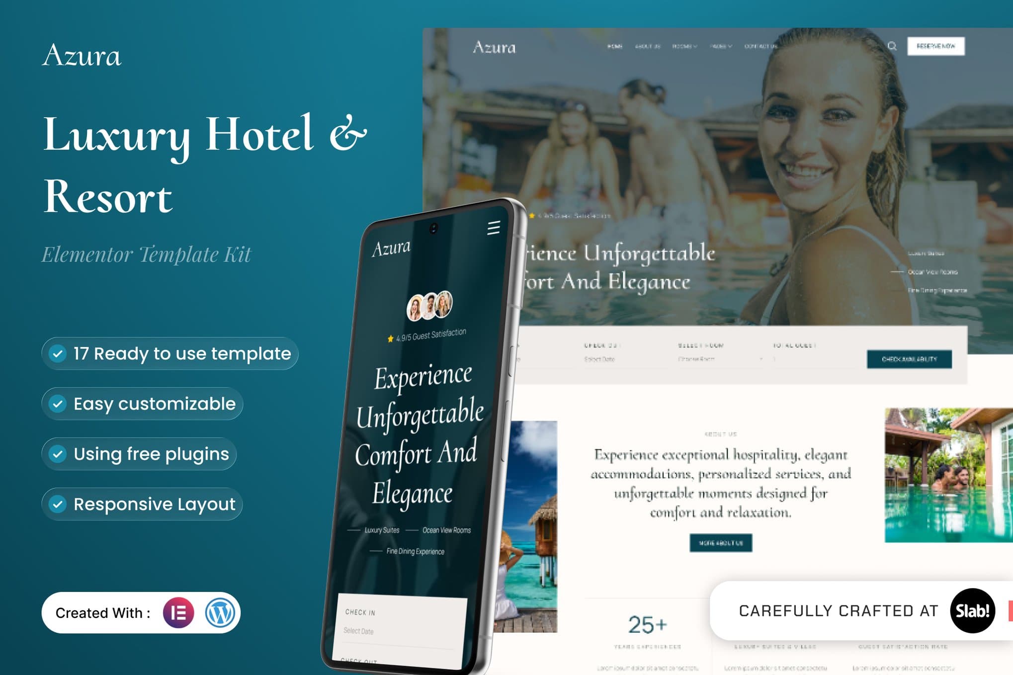 Azura - Luxury Hotel & Resort Elementor Template