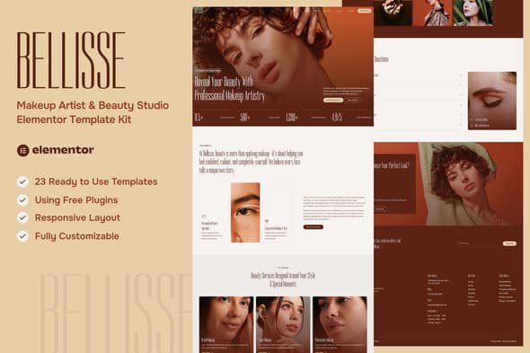 Bellisse - Makeup Artist & Beauty Studio Elementor Template