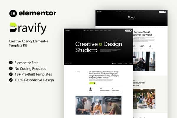 Bravify - Creative Agency Elementor Template