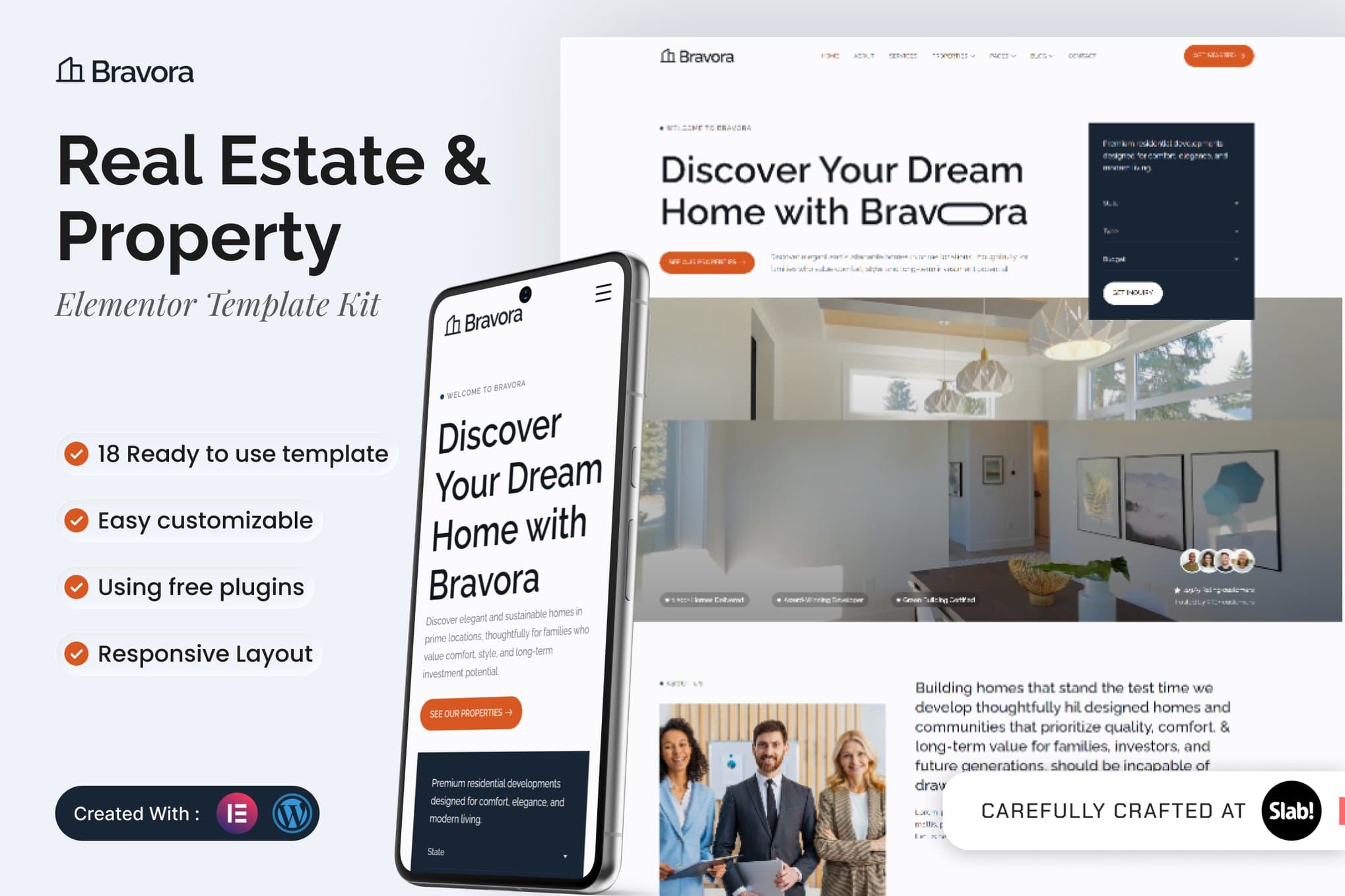 Bravora - Real Estate & Property Elementor Template