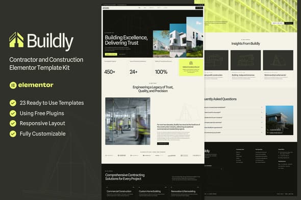 Buildly - Contractor & Construction Elementor Template