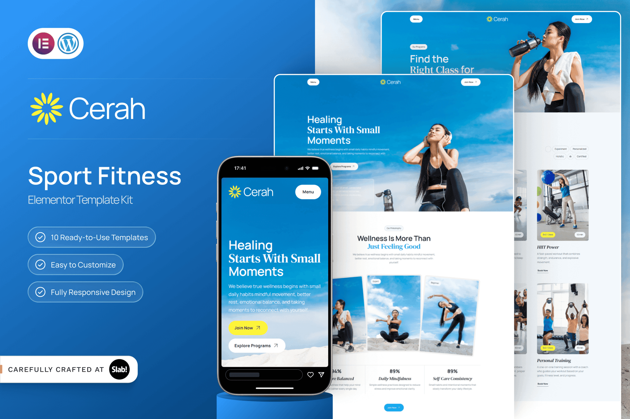 Cerah - Sport & Fitness Elementor Template
