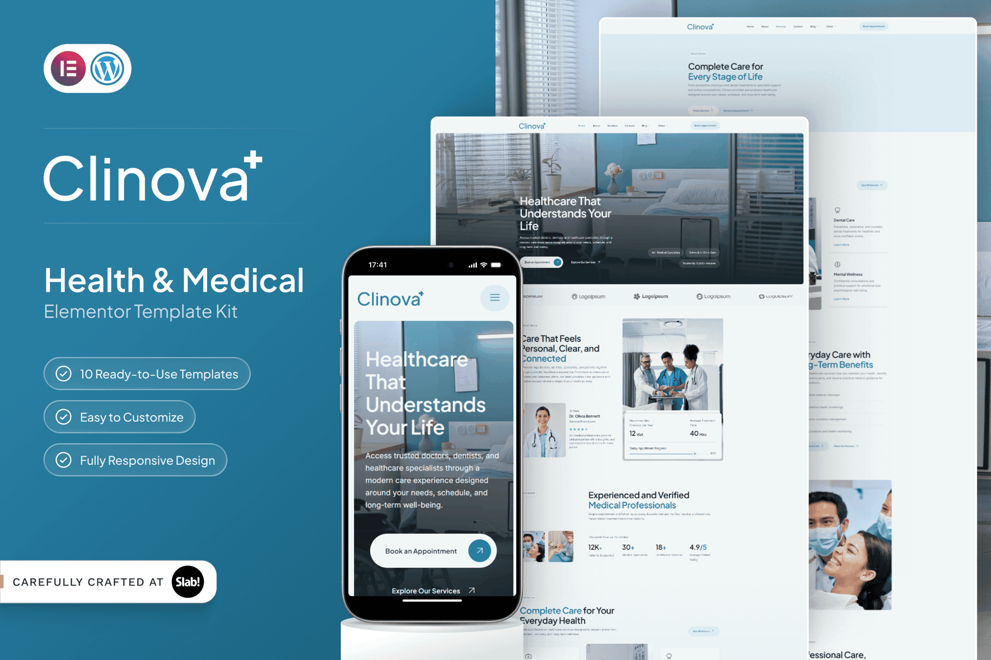 Clinova - Health & Medical Elementor Template