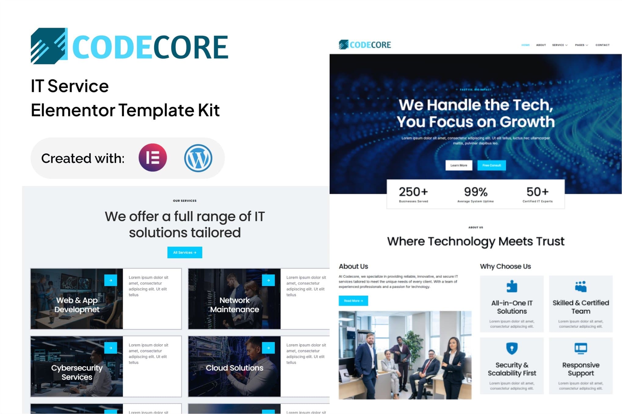Codecore - IT Service Elementor Template