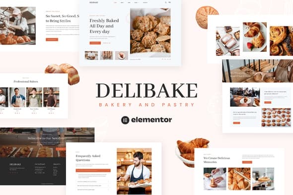Delibake - Bakery and Pastry Elementor Template