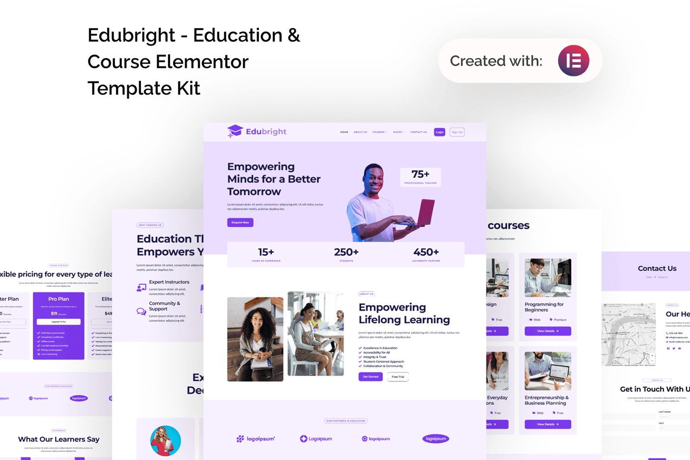 Edubright - Online Course & Education Elementor Template