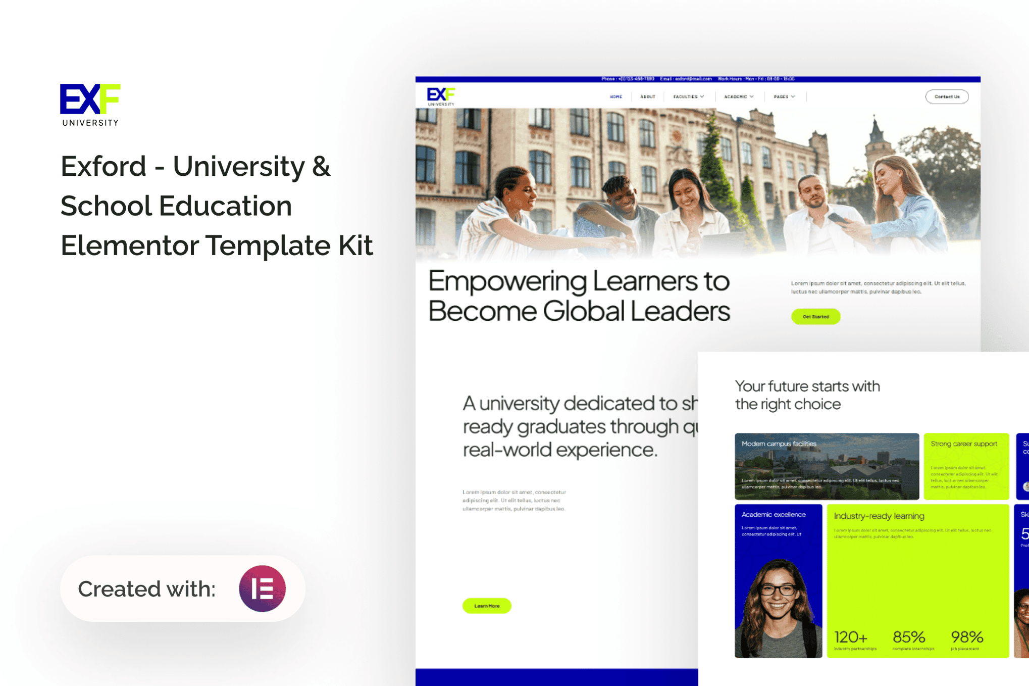 Exford - University & School Education Elementor Template