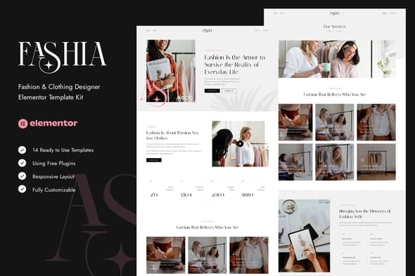 Fashia - Fashion & Clothing Designer Elementor Template
