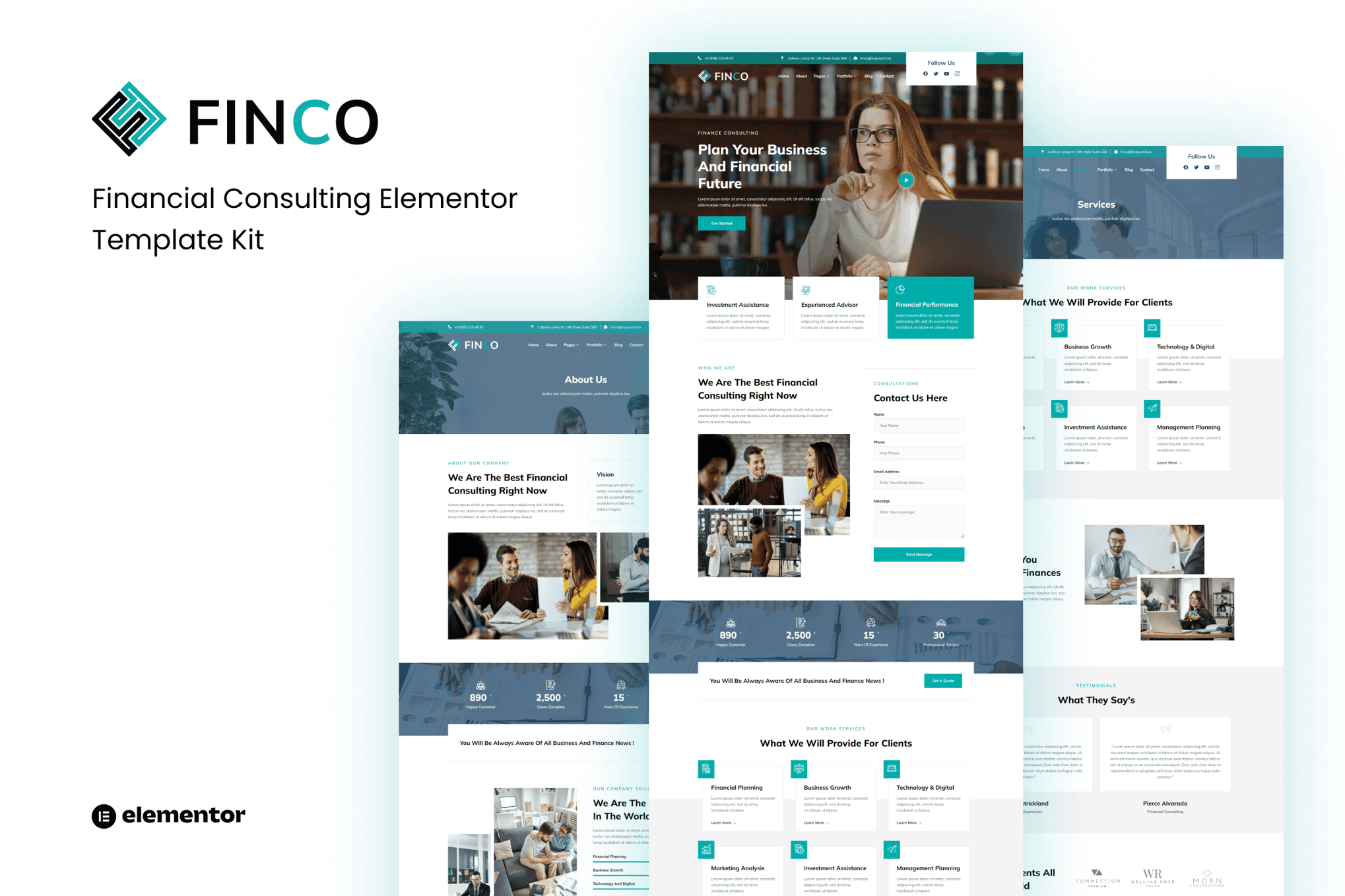 Finco - Financial Consulting Elementor Template