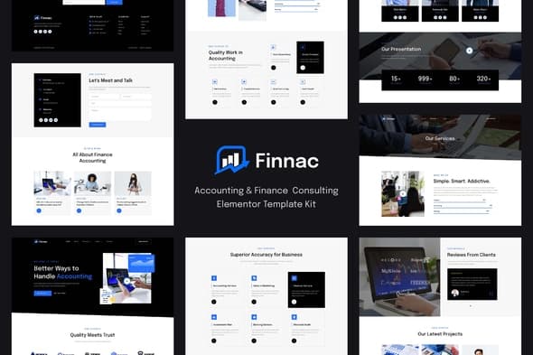 Finnac - Accounting & Finance Consulting Elementor Template