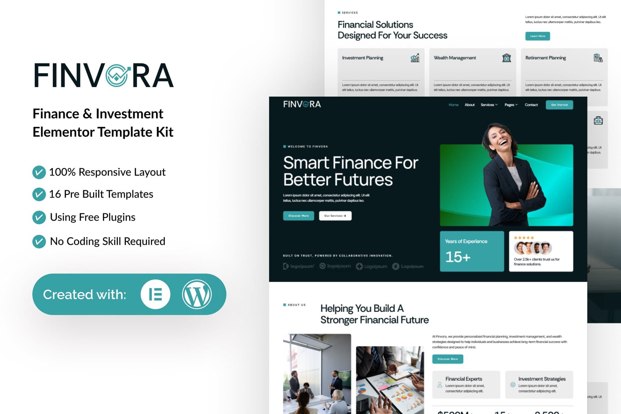 Finvora - Finance & Investment Elementor Template