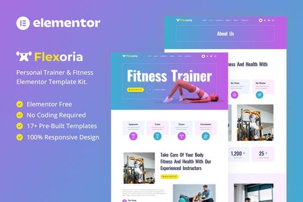 Flexoria - Personal Trainer & Fitness Elementor Template