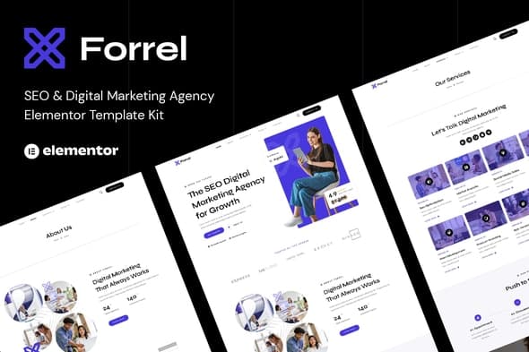 Forrel - SEO & Digital Marketing Agency Elementor Template