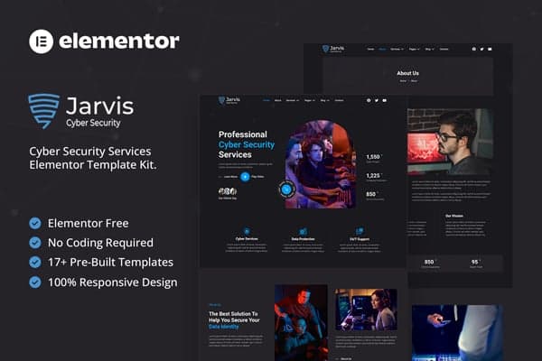 Jarvis - Cyber Security Services Elementor Template