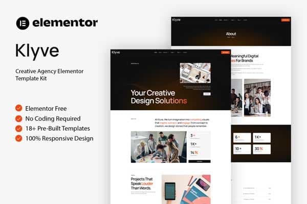 Klyve - Creative Agency Elementor Template