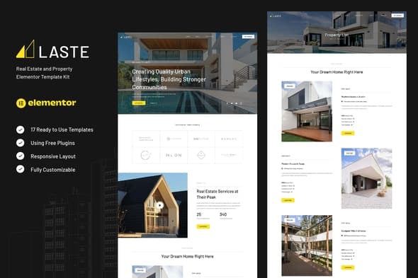 Laste - Real Estate & Property Elementor Template