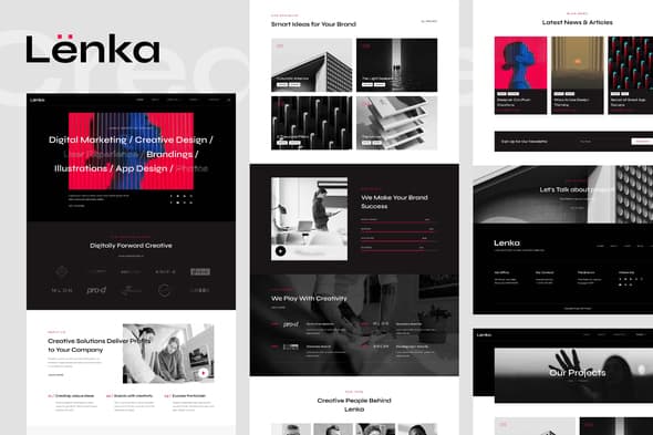 Lenka - Creative Digital Agency Elementor Template