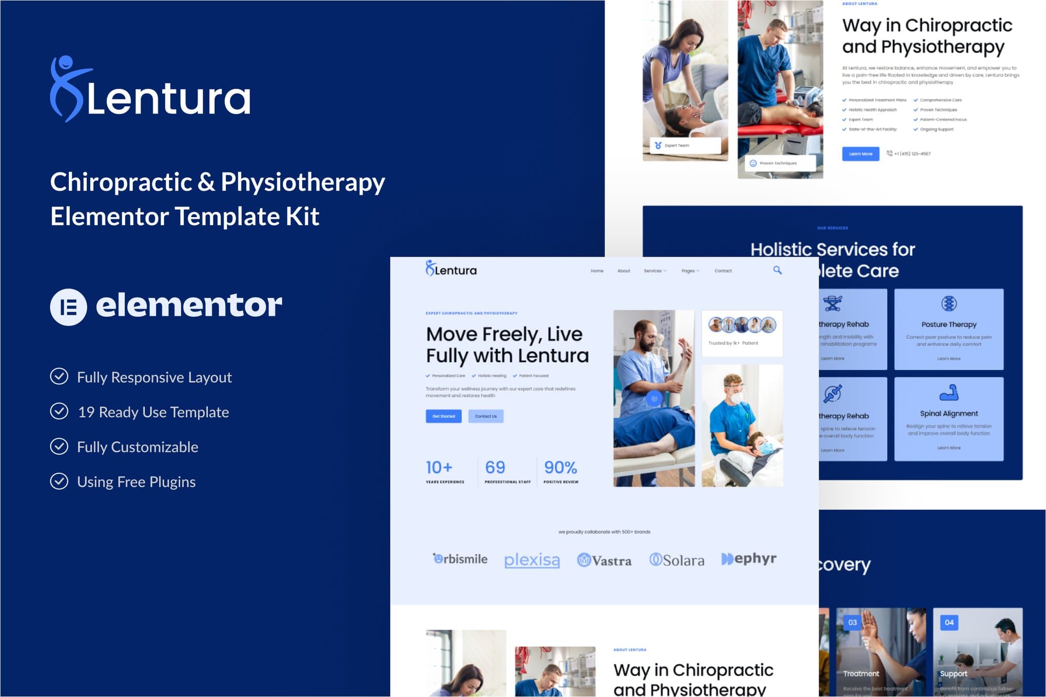 Lentura - Chiropractic & Physiotherapy Elementor Template