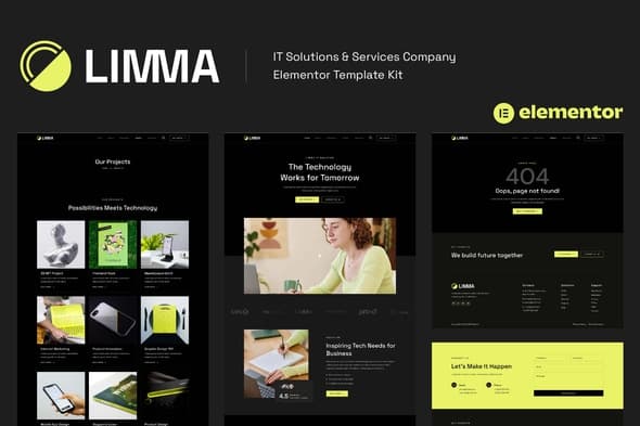 Limma - IT Solutions & Services Company Elementor Template