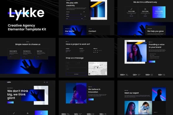 Lykke - Creative Agency Elementor Template