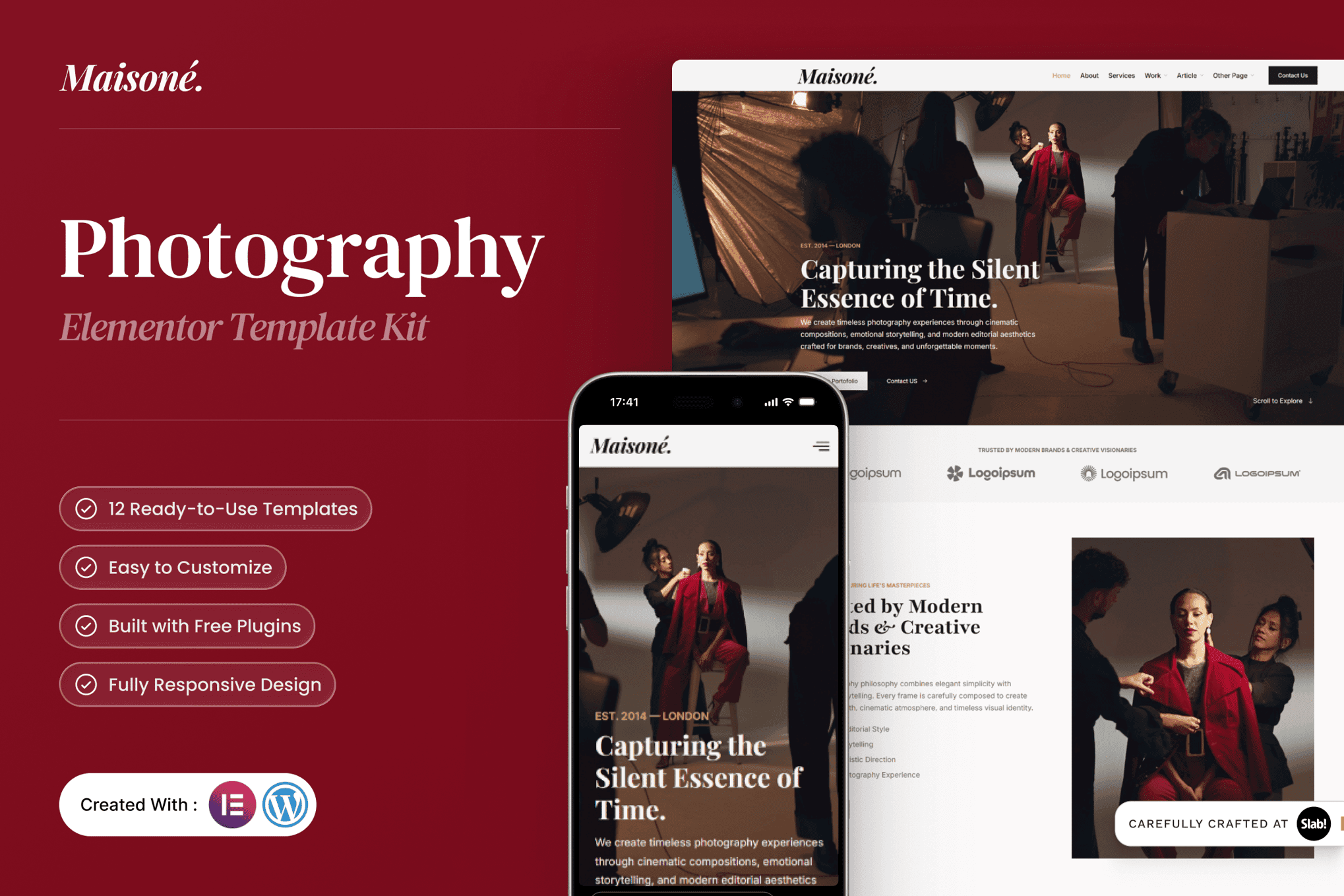 Maisone - Photography Elementor Template