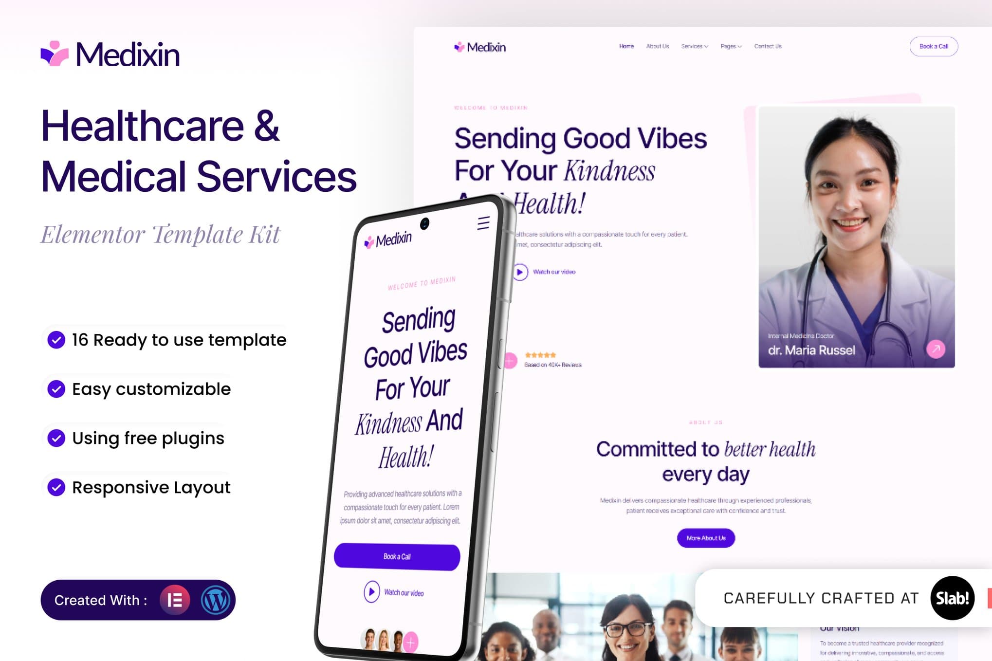 Medixin - Healthcare & Medical Services Elementor Template