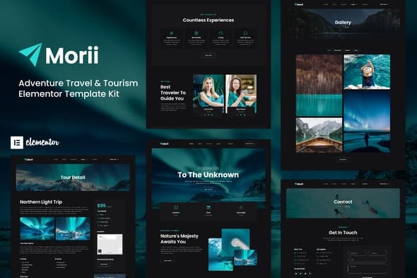 Morii - Adventure Travel & Tourism Elementor Template