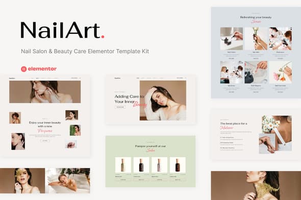 Nailart - Nail Salon & Beauty Care Elementor Template
