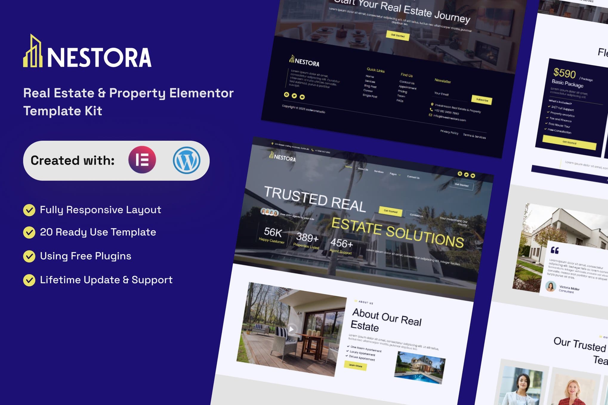 Nestora - Real Estate & Property Elementor Template