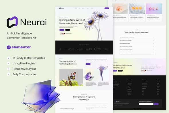 Neurai - Artificial Intelligence Elementor Template